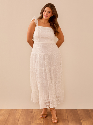 Kallie Lace Tiered Maxi Dress - ARULA